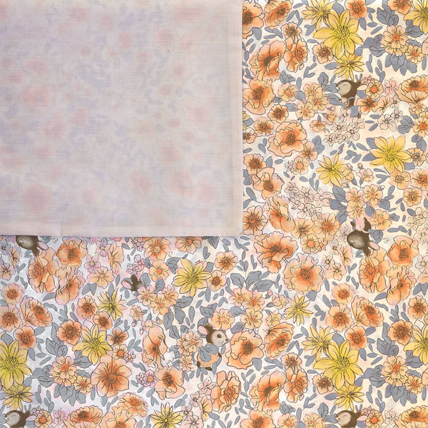 Jelly Bean Kids Flora Floral Bunny Rabbit Quilt Doona Duvet Cover Set Single