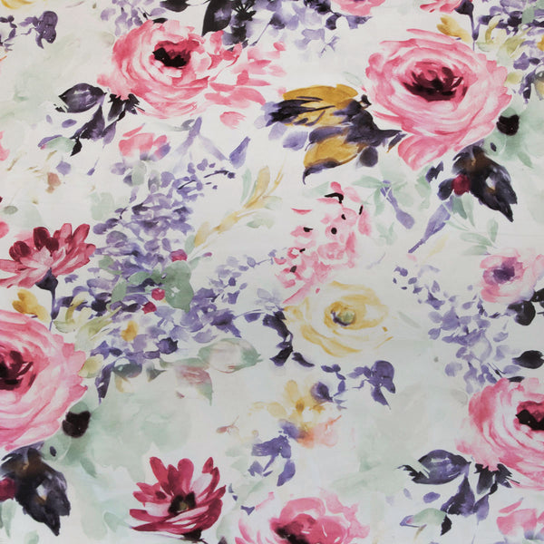 Ardor Holly Floral Printed Quilt Doona Duvet Cover Set King