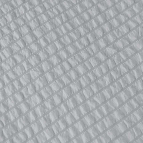Ardor Ingrid Seersucker Stripe Quilt Doona Duvet Cover Set Double Silver Grey
