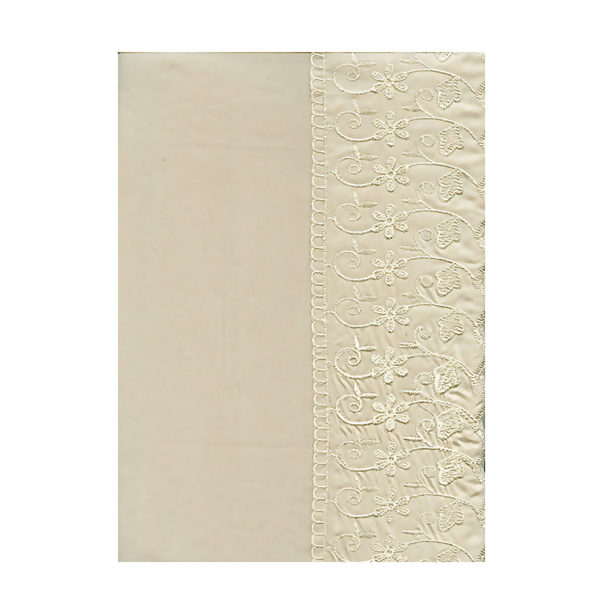 Essentially Home Living Microlace Quilt Doona Duvet Cover Set Cream Single
