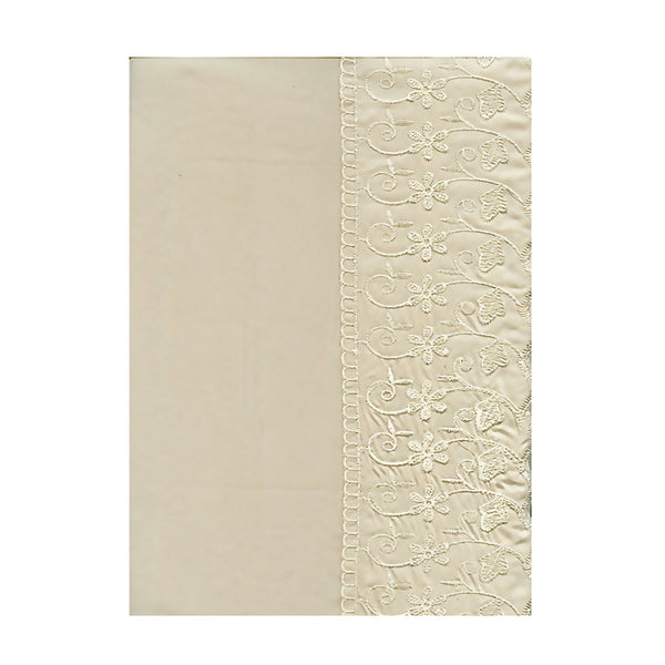 Essentially Home Living Microlace Quilt Doona Duvet Cover Set Cream Single