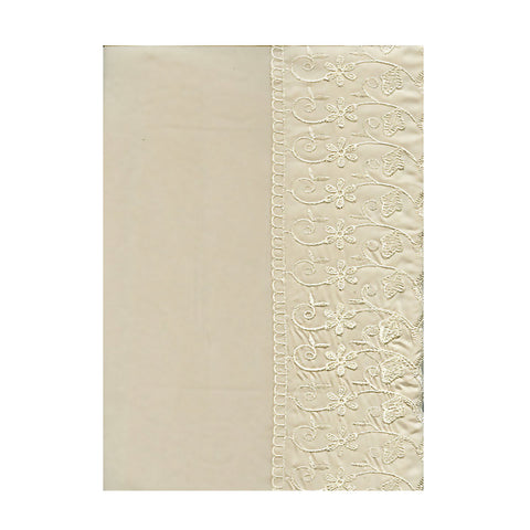 Essentially Home Living Microlace Quilt Doona Duvet Cover Set Cream Single