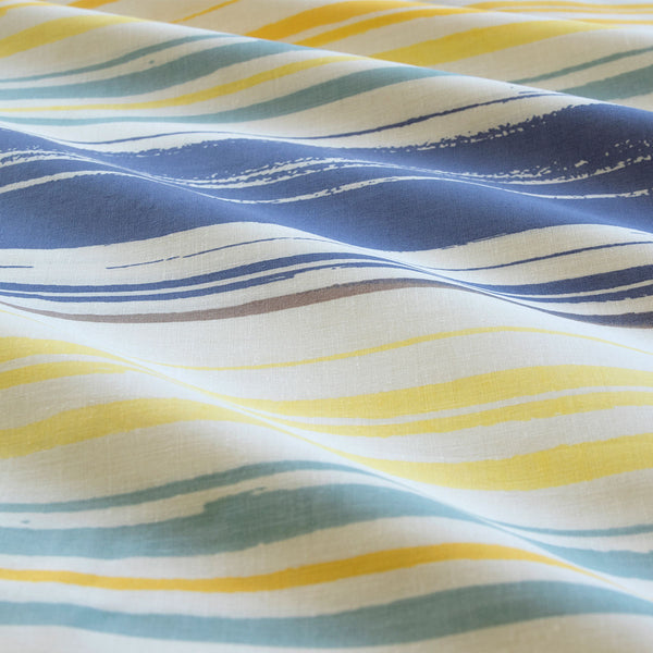 Ardor Milford Striped Polyester Cotton Quilt Doona Duvet Cover Set Queen Seafoam
