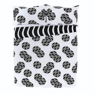 Apartmento Ontario Reversible Quilt Cover Set Black White Queen