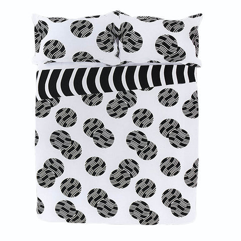 Apartmento Ontario Reversible Quilt Cover Set Black White Queen