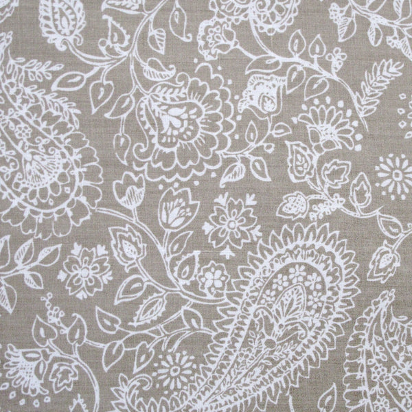 Ardor Paisley 225TC Cotton Rich Quilt Doona Duvet Cover Set Stone Queen