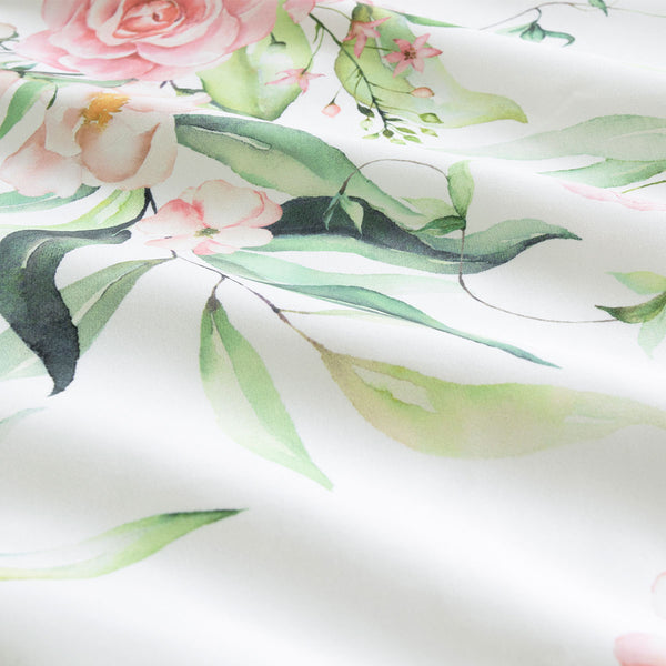 Ardor Rose Whisper Sage Floral Quilt Doona Duvet Cover Set King