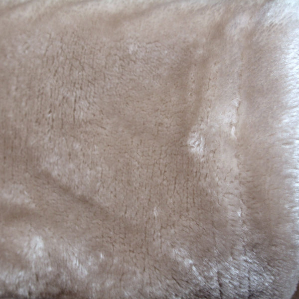 Ardor Lucia Plush Throw Blanket Rug Stone Brown 127 x 152cm