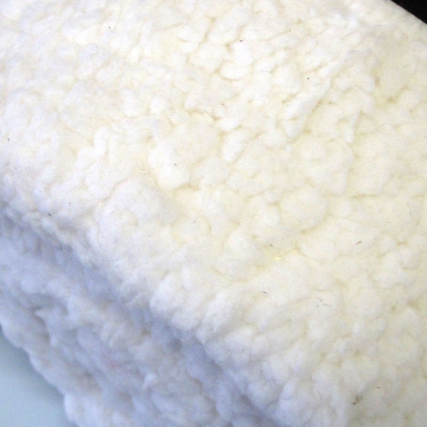 Ardor Lupinia Ivory Sherpa Fleece Throw Rug Blanket 130 x 150cm