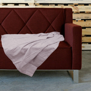 Retro Home Portsea Faux Suede Bed Runner 140 x 170cm Blush