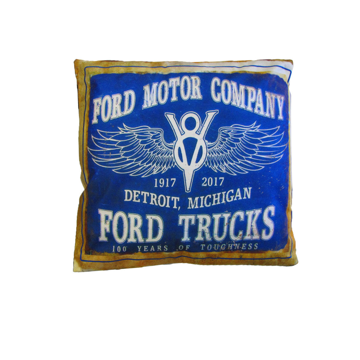 Retro Filled Cushion Ford Trucks 40 x 40cm