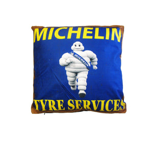 Retro Filled Cushion Michelin Man Tyre Services 40 x 40cm