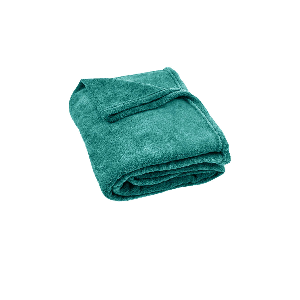 Urban Ultra Soft Coral Fleece Throw Rug 240gsm 120 x 150cm Emerald Green