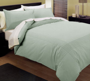 Shangri-La Kingtex 225TC Pintuck Quilt Doona Duvet Cover Set Melon Queen