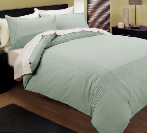 Shangri-La Kingtex 225TC Pintuck Quilt Doona Duvet Cover Set Melon Single