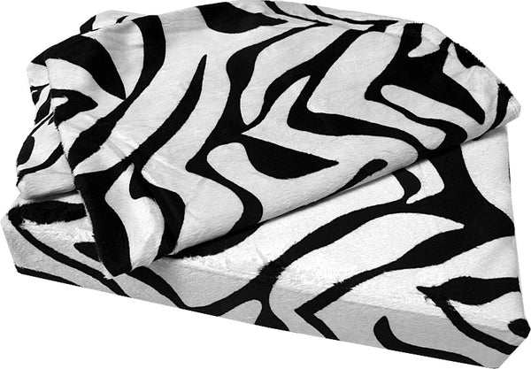Shangri-La Printed Faux Fur White Tiger Quilt Doona Duvet Cover Set Queen