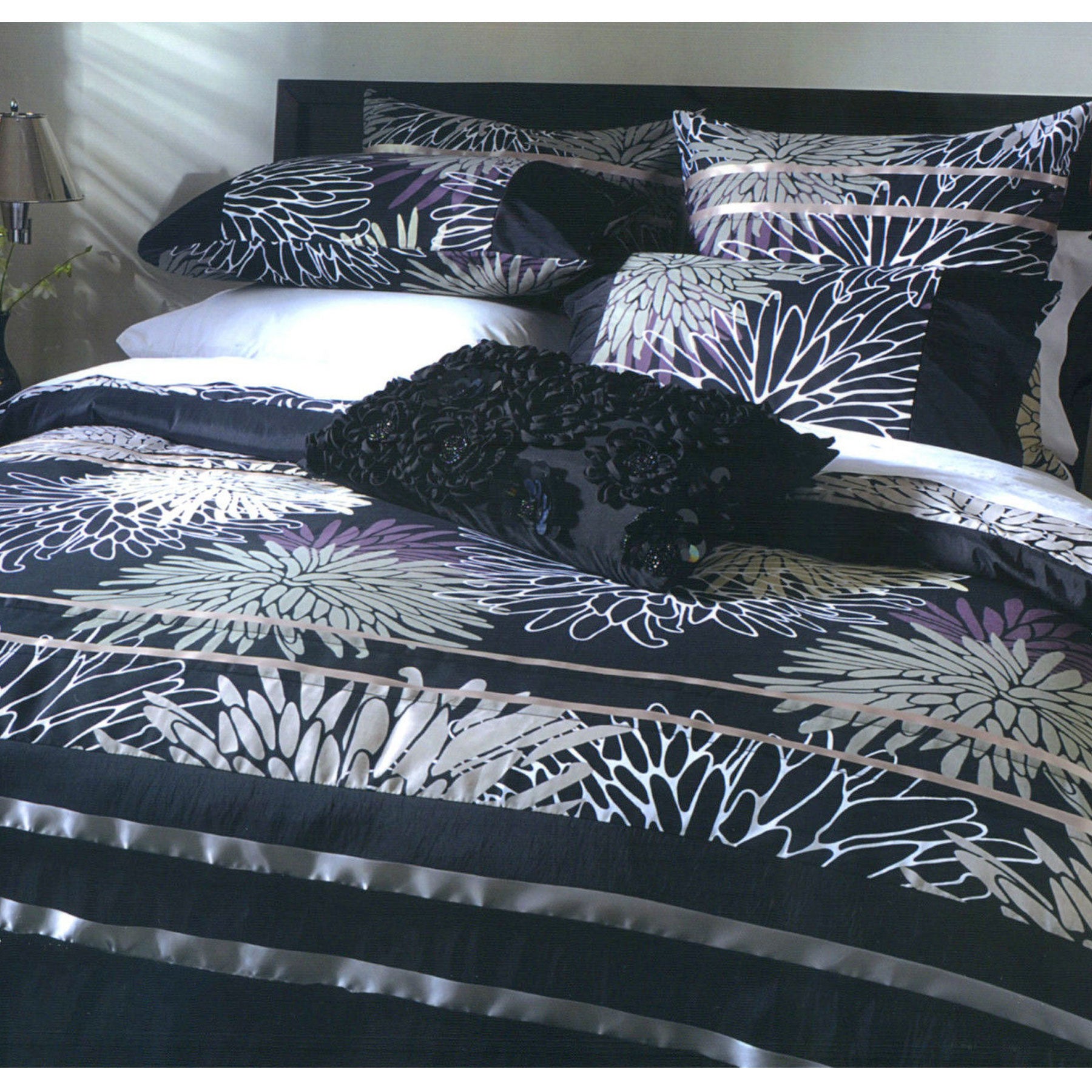 Paxton and Wiggin Astrid Floral Ribbon Quilt Doona Duvet Cover Set Double