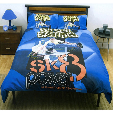 Just Home SK8 Skater Quilt Doona Duvet Cover Set Queen