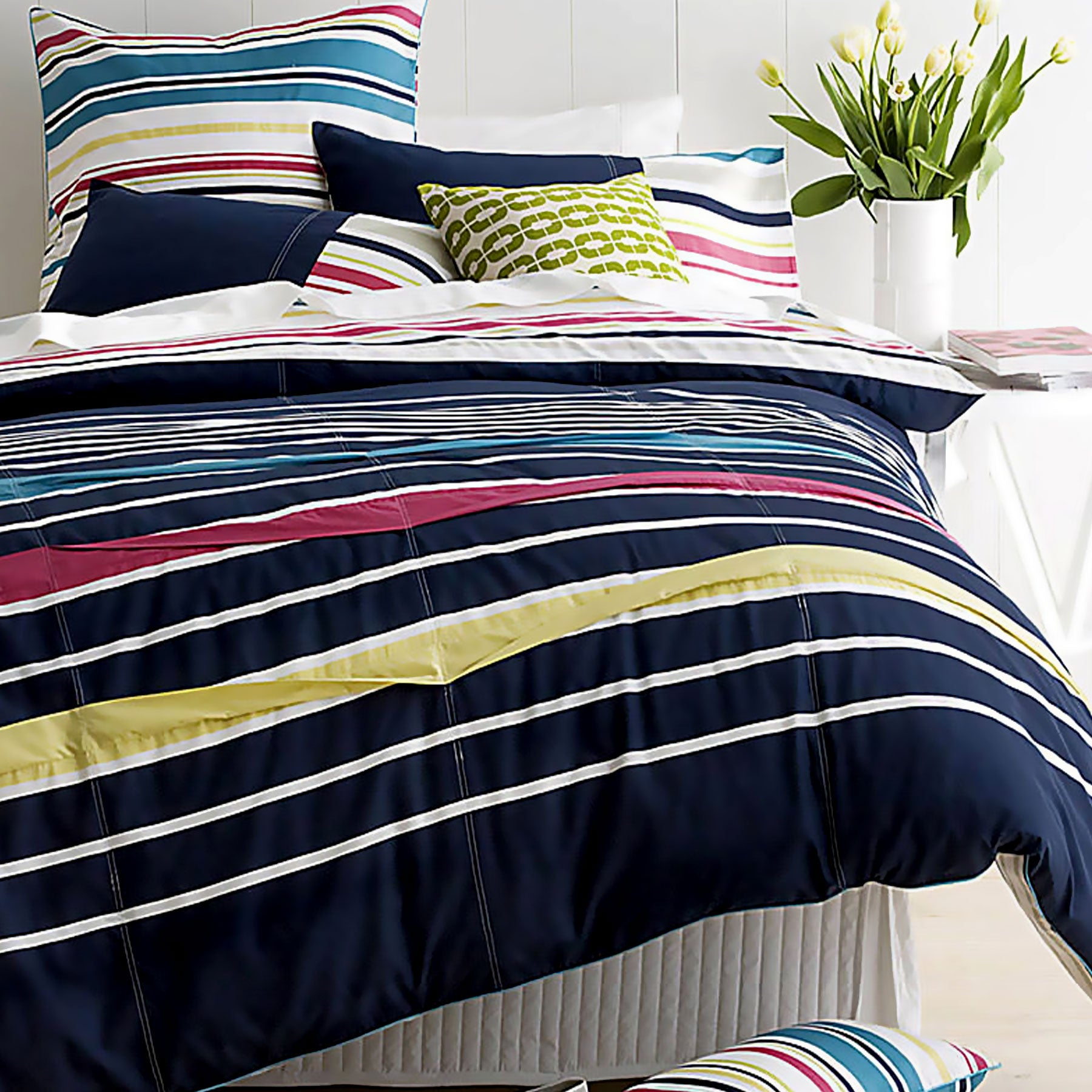 Paxton and Wiggin Spectrum Quilt Doona Duvet Cover Set Double