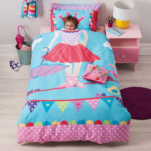 Cubby House Reversible Tabitha Tightrope Quilt Doona Duvet Cover Set Double