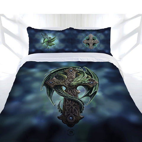 Anne Stokes Woodland Guardian Quilt Doona Duvet Cover Set Double