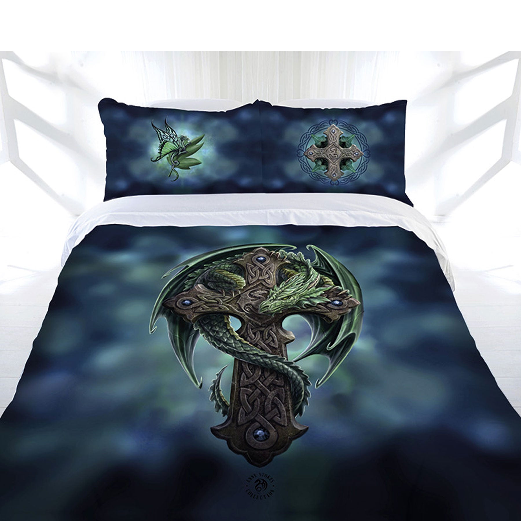 Anne Stokes Woodland Guardian Quilt Doona Duvet Cover Set Queen