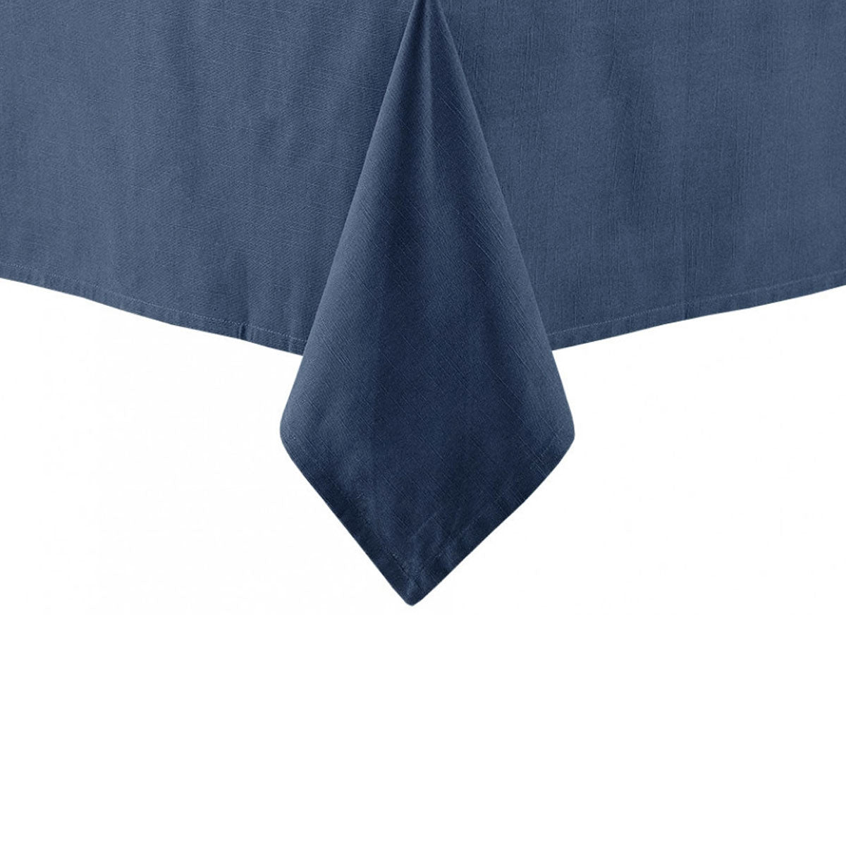 Ladelle Base Navy Linen Look 100% Cotton Tablecloth Rectangular 150 x 300cm