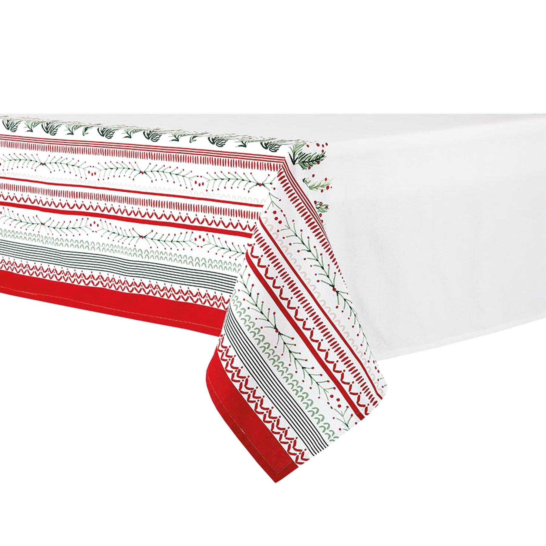 Ladelle Wonderful Christmas Xmas Cotton Tablecloth Rectangular 150 x 225cm