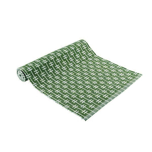 Ladelle Eden Ribbed Eco Recycled Cotton Tablerunner 33 x 150cm Sage Green