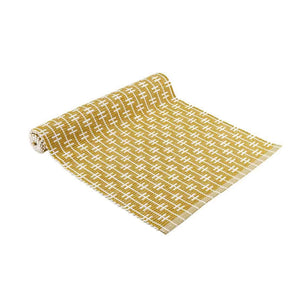 Ladelle Eden Ribbed Eco Recycled Cotton Tablerunner 33 x 150cm Zest