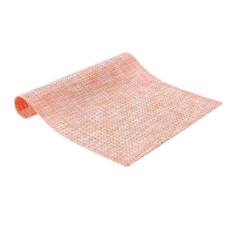Ladelle Lohan Vinyl Kitchen Dining Table Runner Peach 30 x 150cm