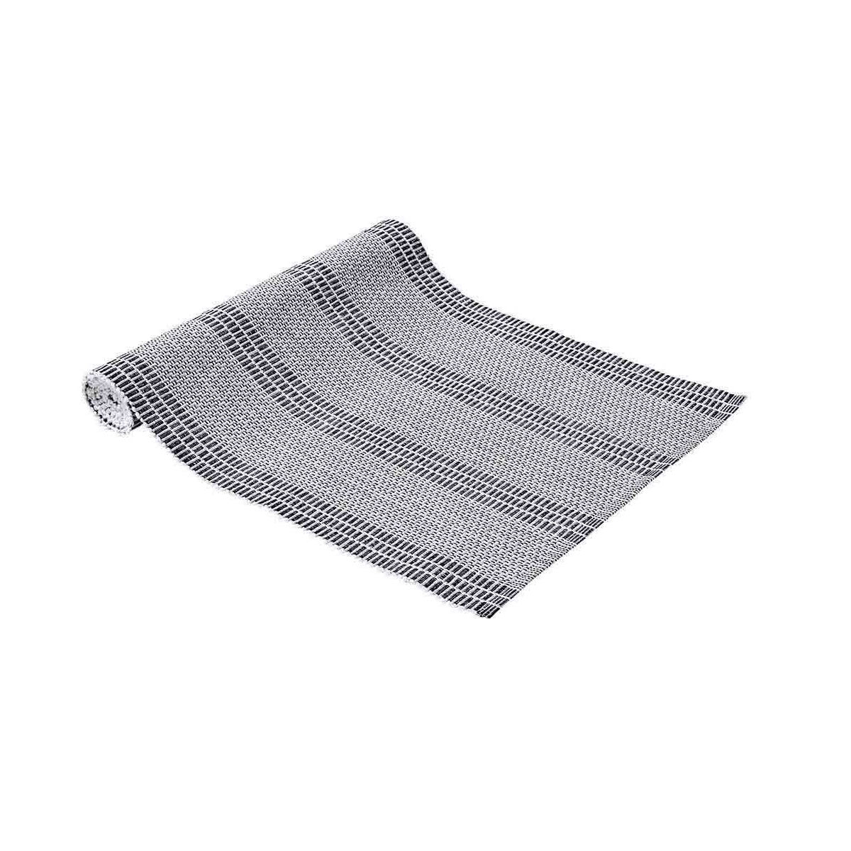 Ladelle Repose Ribbed Cotton Table Runner Denim 33 x 150cm