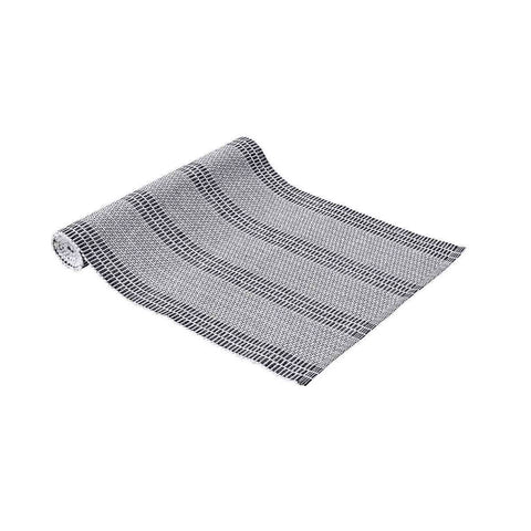 Ladelle Repose Ribbed Cotton Table Runner Denim 33 x 150cm