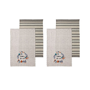 Ladelle Set of 4 Aimer La Vie Kitchen Cotton Tea Towels