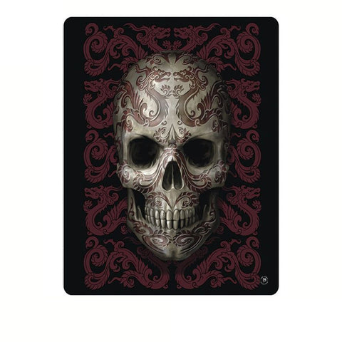Anne Stoke Oriental Skull Polar Fleece Throw Blanket 127 x 152cm
