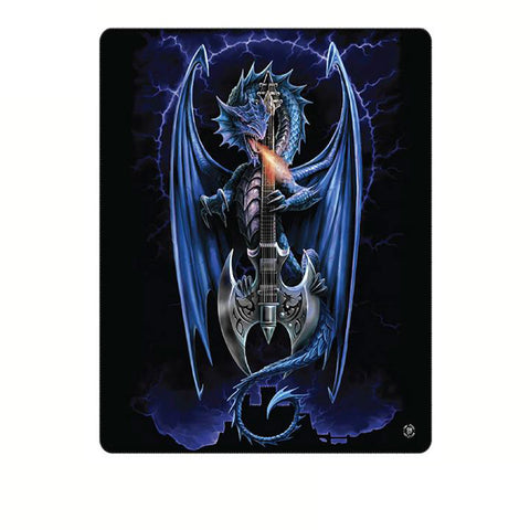 Anne Stokes Power Chord Polar Fleece Throw Blanket 127 x 152cm