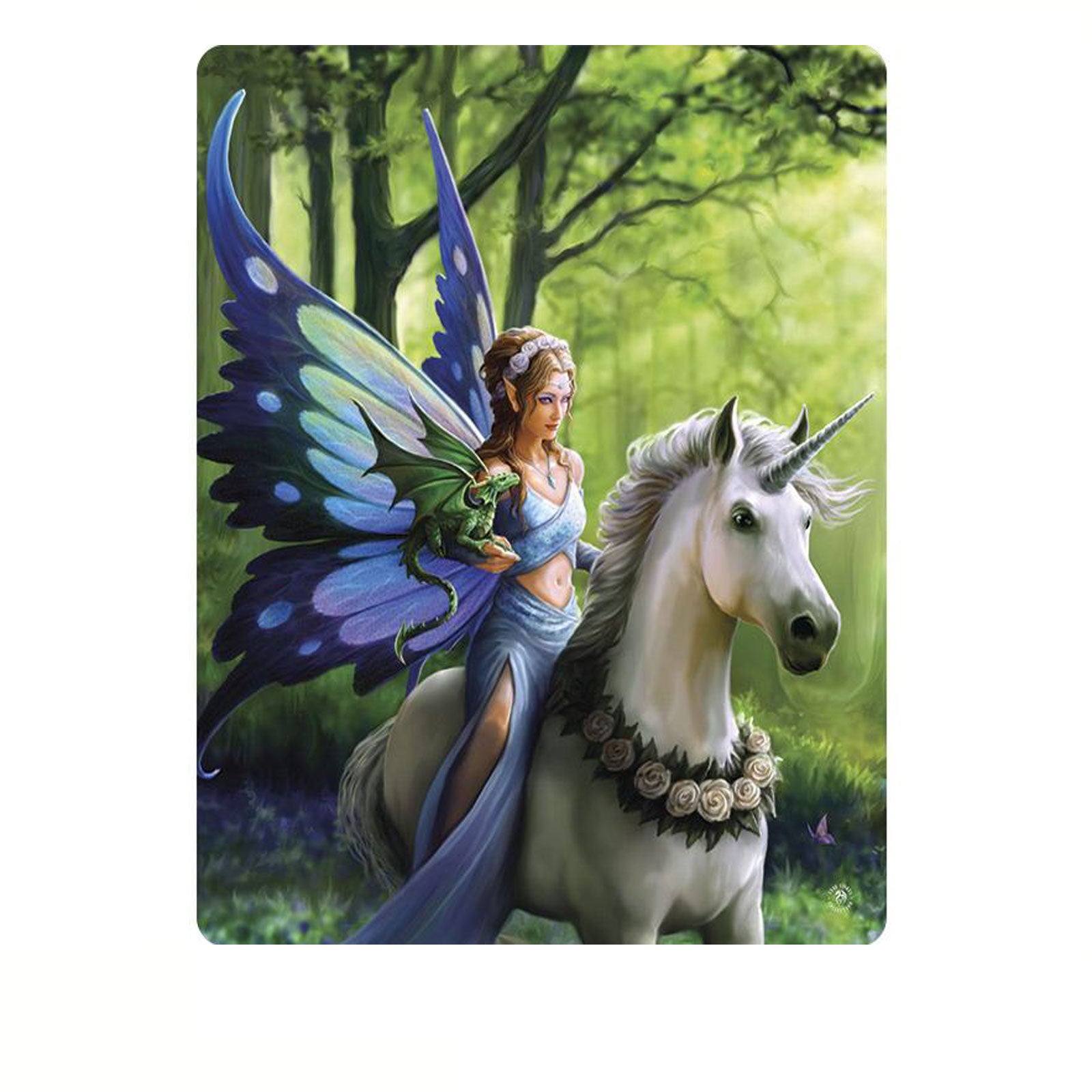 Anne Stoke Realm Of Enchantment Polar Fleece Throw Blanket 127 x 152cm