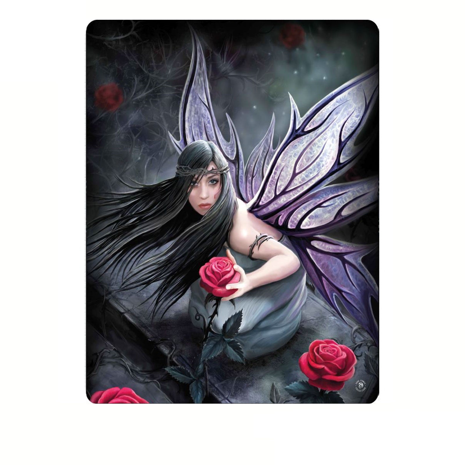 Anne Stoke Rose Fairy Polar Fleece Throw Blanket 127 x 152cm