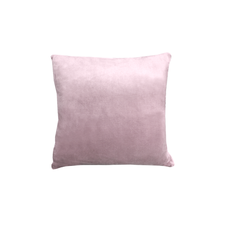 Alastairs Augusta Faux Mink Filled Cushion Square 43cm Blush Pink