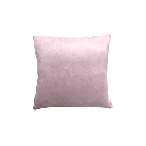 Alastairs Augusta Faux Mink Filled Cushion Square 43cm Blush Pink