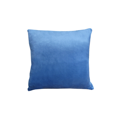 Alastairs Augusta Faux Mink Filled Cushion Square 43cm Denim Blue