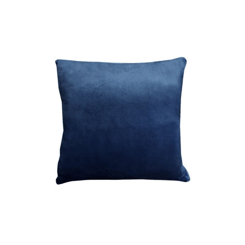 Alastairs Augusta Faux Mink Filled Cushion Square 43cm Navy Blue