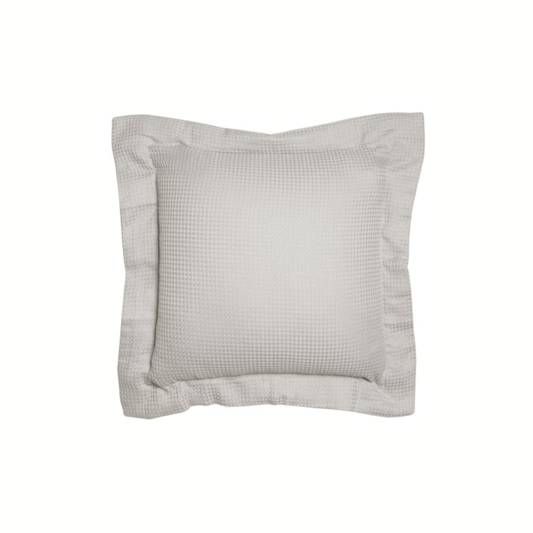 Jenny Mclean Paris Cotton Waffle Cushion Cover Square 40cm Grey