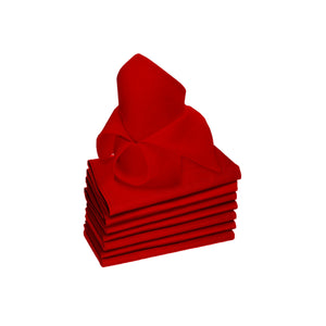 Rans Set of 8 Lollipop Cotton Napkins 45 x 45cm Red
