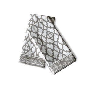Rans Set of 2 Cotton Vintage Napkins 45 x 45cm Grey
