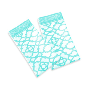 Rans Set of 2 Cotton Vintage Napkins 45 x 45cm Paradise Blue