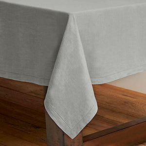 Rans Pure Cotton Hemstitch Tablecloth Round 180cm Grey