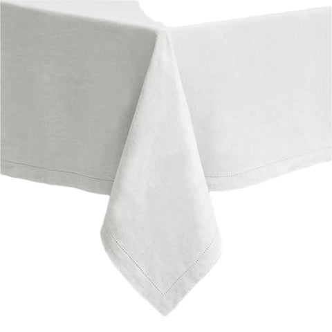 Rans Pure Cotton Hemstitch Tablecloth Round 180cm White