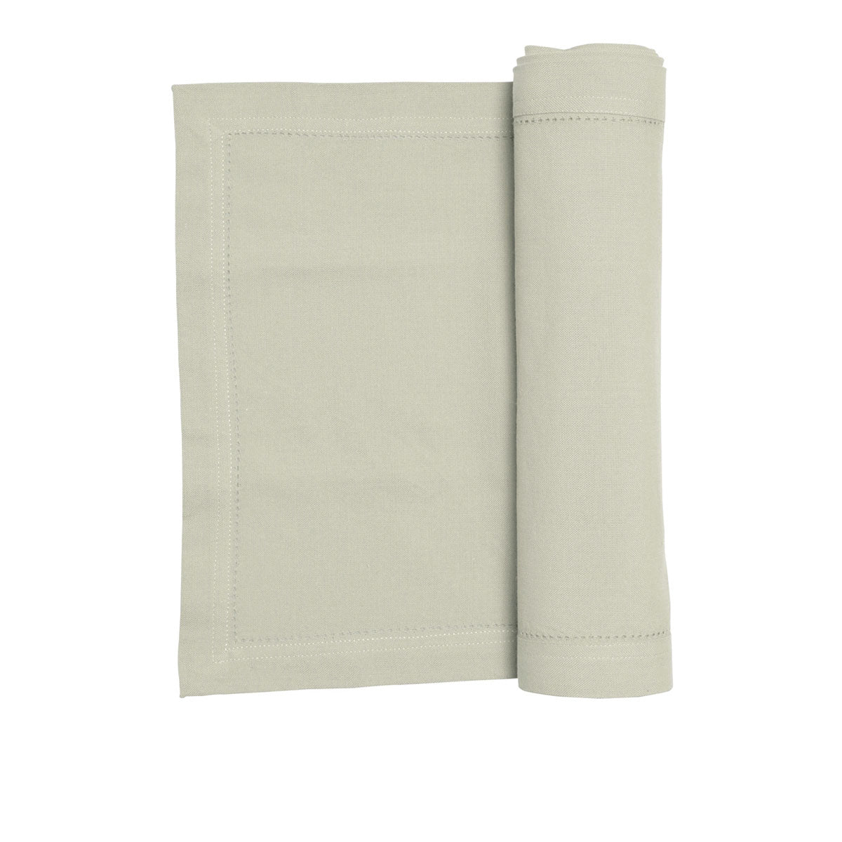 Rans Elegant Cotton Hemstitch Table Runner Beige Oatmeal 180 x 33cm