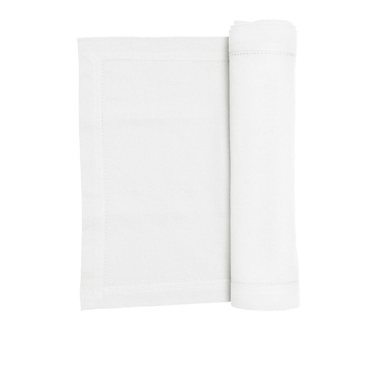 Rans Elegant Cotton Hemstitch Table Runner White 180 x 33cm